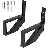 Steel Stair Step Riser-2 Pack, 1 Step Stair Stringers for Deck | Sturdy Powder Coating Steel Stair Stringer for Outdoor Steps and Stairs