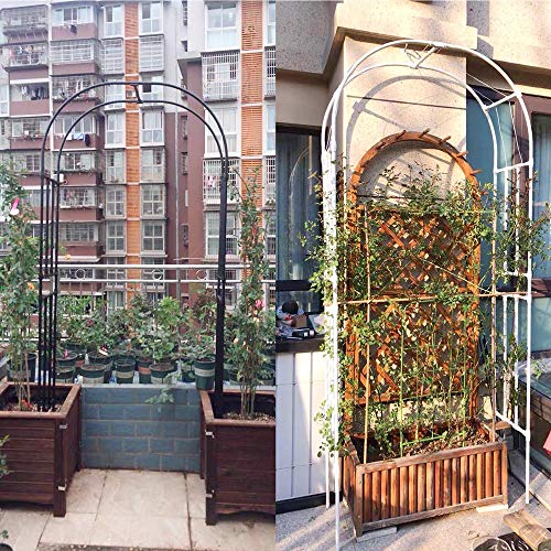 Outech 1.4MX2.3M Hochleistungs Rosenbogen, Metallgartenbögen Pergola Gitter, Verwendet für Kletterpflanzen… – Bild 4