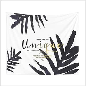 Hoja De Plátano Negro Tapiz Colgante De Pared Toalla De Playa Manta 3D