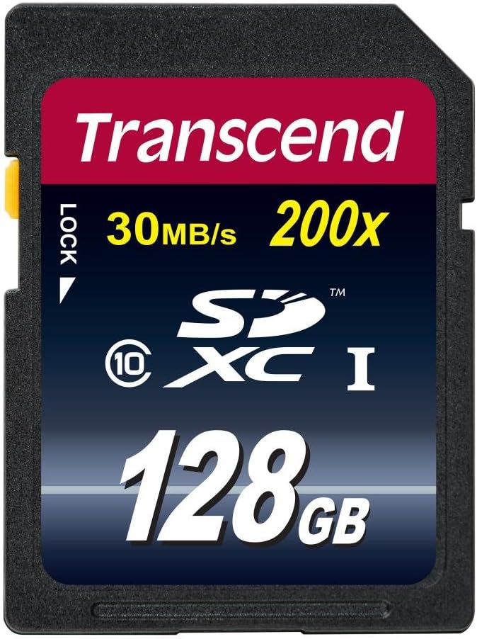 Transcend 128GB SDXC Class 10 UHS-I Premium Memory Card 30MB/s