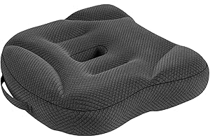 LMIYATT Car Booster Seat for Adults, Firm & Supportive, Portable and Lightweight, Booster Seat for Car Seat Cushions for Office Chairs, Back, Tailbone, Sciatica Pain Relief…