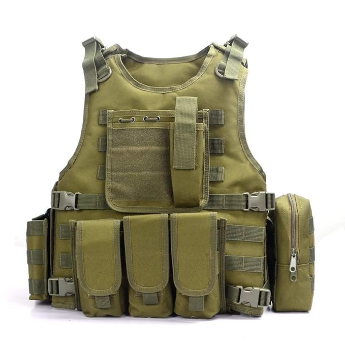 GZ XINXING Black Tactical Airsoft Paintball Vest (Green), Tactical Vests Amazon Canada