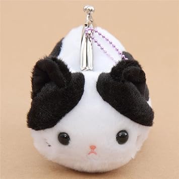 Kawaii Porte Monnaie Noir Et Blanc En Peluche En Forme De