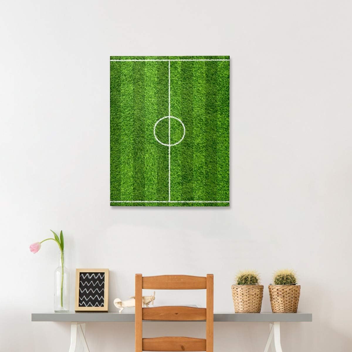 Amazon Co Jp キャンバス油絵 ポスター 絵画 サッカー場 きれい かっこいい キャンバス 絵 インテリア絵画 壁掛け 木枠 フック付き アートポスター 飾り絵 玄関 レストラン 寝室 壁画アート 現代アートフレーム 祝い ギフト ホーム キッチン