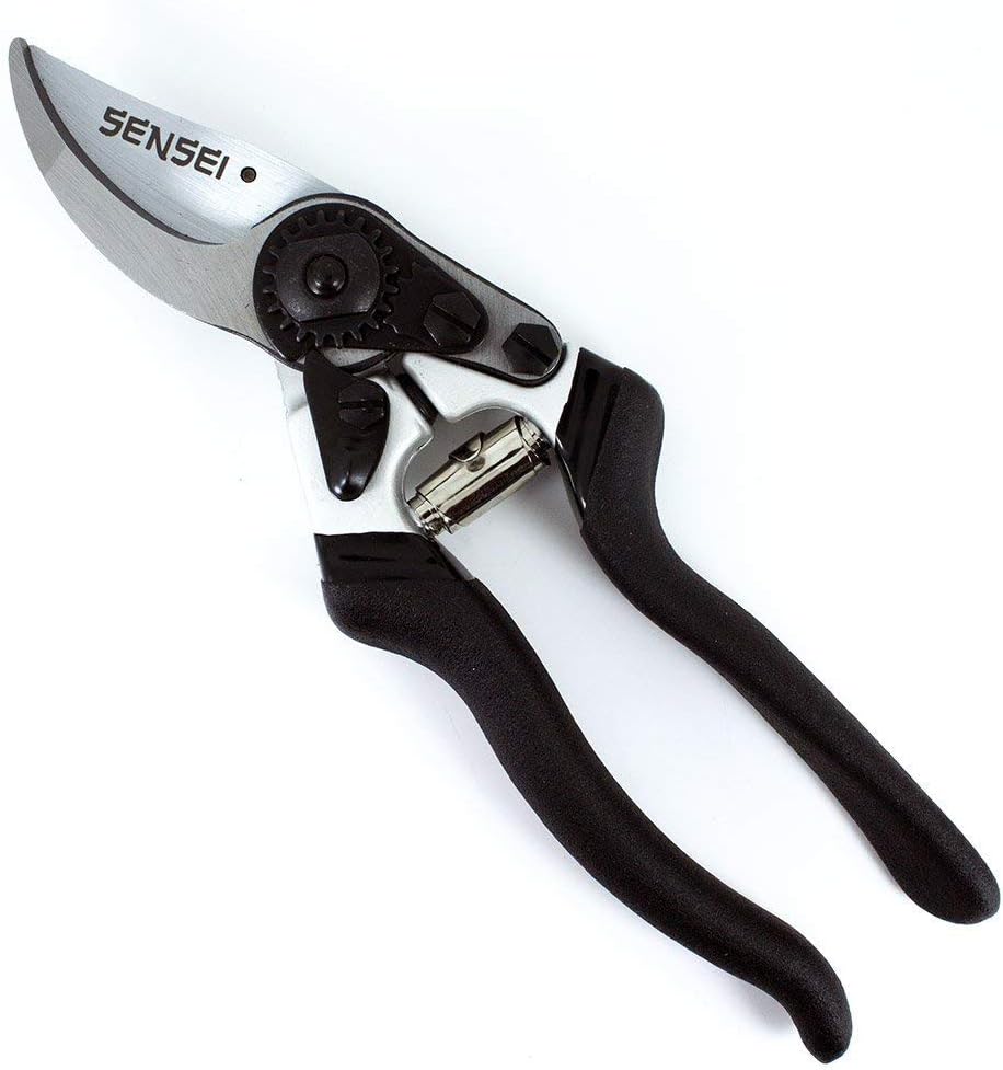 8.5" Professional Bypass Secateurs/Pruning Shears Super Sharp Chrome