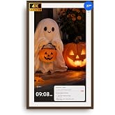 Apolosign 27-inch 4K Digital Calendar, No-Subscription, Smart Wall Planner with Calendar Sync, Chore Chart, Meal, Apps &amp; Dashboard, Electronic Touchscreen Display for Family Schedules, Dual Mode (Dark Oak)