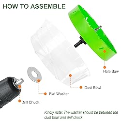 HLOFIZI 8-1/4 Inch Hole Saw Bi-Metal for