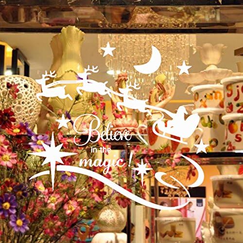 White Snow Chrismas Tree JHD Window Chirstmas Festival Sticker Wall Decoreation (JHD-G)