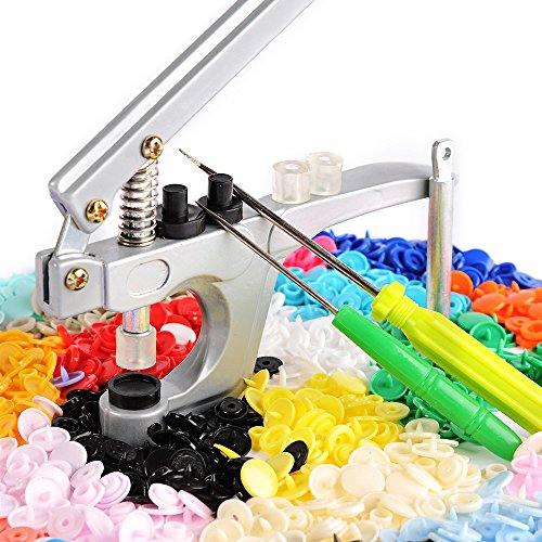 360pcs T5 Plastic Snap Button with Snaps Pliers for Sewing and Crafting