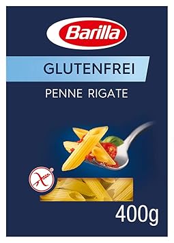Barilla Pasta Penne Rigate glutenfrei aus Reis und Mais – 1er Pack (1x400g)
