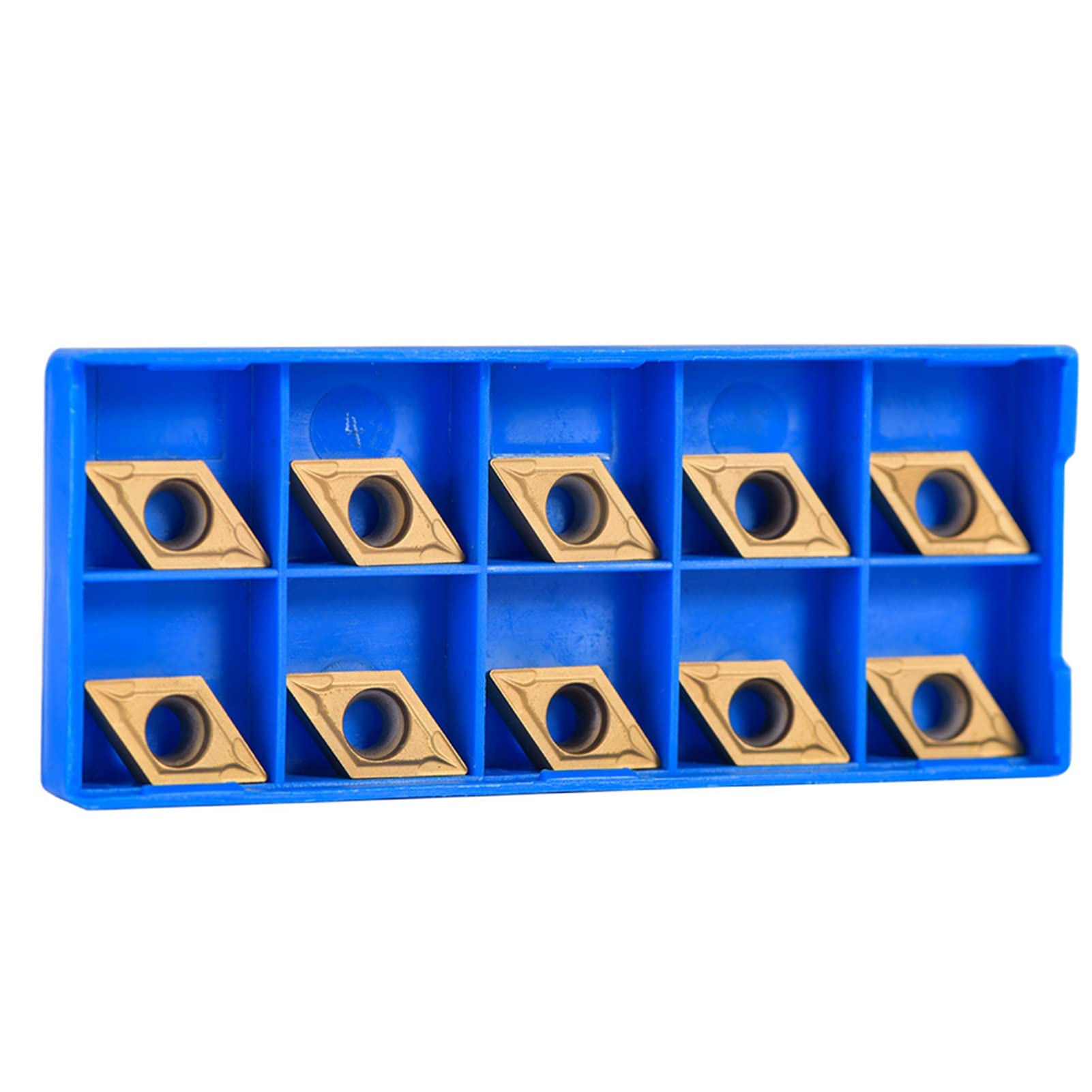 10Pcs DCMT11T304-HM YBC251 CNC Turning Inserts Set Golden Carbide Lathe Turning Cutters for Lathe Milling Tool