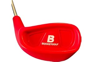 Bucketgolf Club - Backyard Outdoor Golf Club with Oversize Club Head to Play Bucketgolf, Hit Plastic Or Foam Golf Balls in Gr