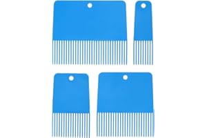 Gadpiparty 4pcs Textured Paint Comb Set with Silicone Graining Tool, Abstract Wall Texture Brush for DIY