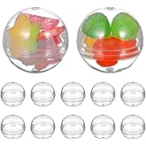 DECHOUS 100Pcs Gumball Vending Machine Capsule 1.1 Inch Clear Plastic Balls Fillable Empty Round Capsule Containers for Prizes Party Favor DIY Crafts