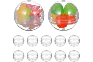 Alipis 100Pcs Balls Fillable Bingo Balls Clear Plastic Raffle Round Empty Capsule, 28mm