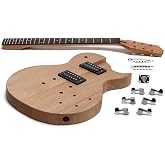 Solo LP Jr Style DIY Guitar Kit, Basswood Body, Maple Neck