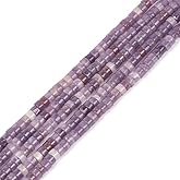4mm Natural Lepidolite Lithium Mica Heishi Rondelle Spacer Jewelry Making DIY Loose Beads 15 inch