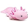 ZHONGXIN MADE Axolotl Plush Toy - Simulation Pink Axolotl Fish Soft Creepy Stuffed Animals 21 Inch, Cute Pink Lizard Toys Real Plushie Toy, Gift Collection for Kids (Pink)
