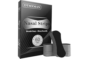 DTMXMAN Nasal Strips for Breathing (60 Count) - Nose Strips for Snoring & Sleeping, Improve Athletic Perfomence, Instant Reduces Nasal Congestion - Universal Fit, Extra Strength