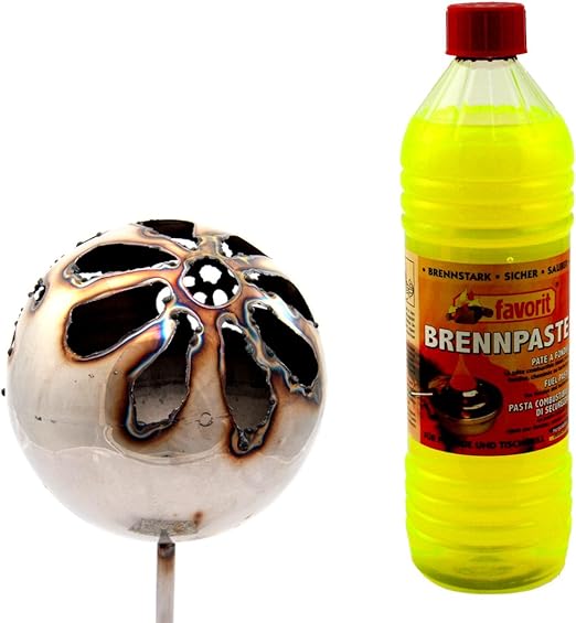 Feuerkugel Torche De Jardin Fleur Diametre 13 Cm De Pate Combustible 1 L Amazon Fr Jardin