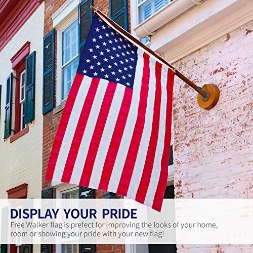 picture Hanging Us Flag Indoors free walker american flag 3x5 ft 2packs premium nylon us flags with bright vibrant color and brass grommets for indoors and outdoors durable usa flag