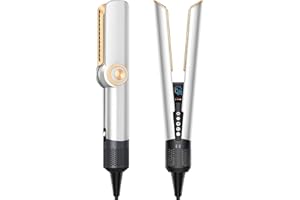 AUEZONA Hair Straightener,2 in 1 Wet to Dry Hair Dryer and Straightener with Adjustable 6 Temperature Settings for Straightening, Waving,Curling & Styling,Flat Iron Hair Ceramic Flat Iron with LCD Display