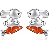 Hypoallergenic Animal Stud Earrings 925 Sterling Silver - Cute Animal Jewelry Gift for Young Ones