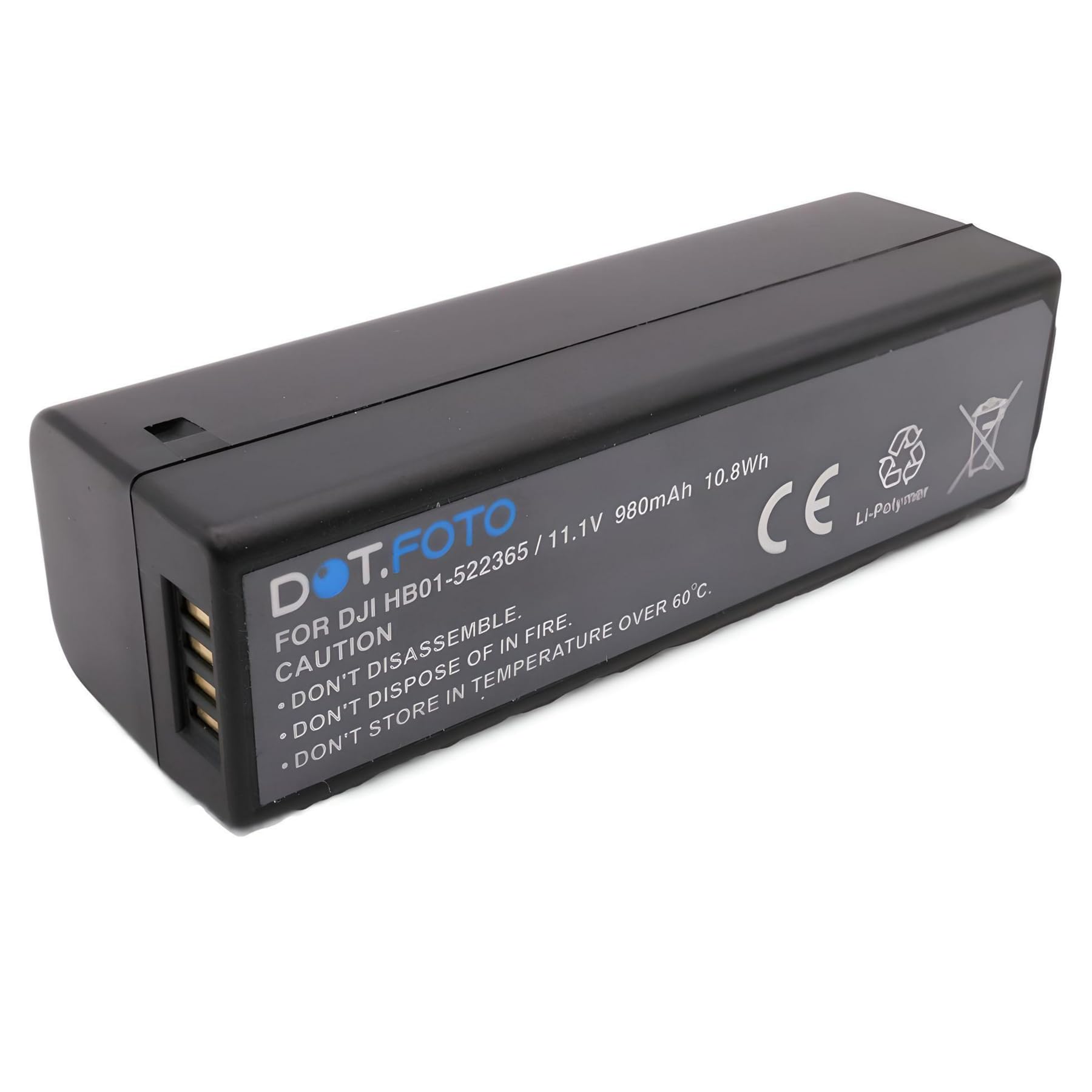 Dot.Foto HB01, HB01-522365 Rechargeable Battery for DJI Osmo, Handheld 4K camera, Zenmuse X3/X5/X5R