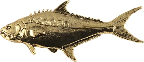 Amazon クリエイティブピューターdesigns ピュータークイーン魚手作り海水魚ラペルピンブローチ S072 ゴールド ブローチ 通販