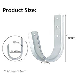 Abeicy 12 Packs 4" Heavy Duty J Hook, Cable & Wire