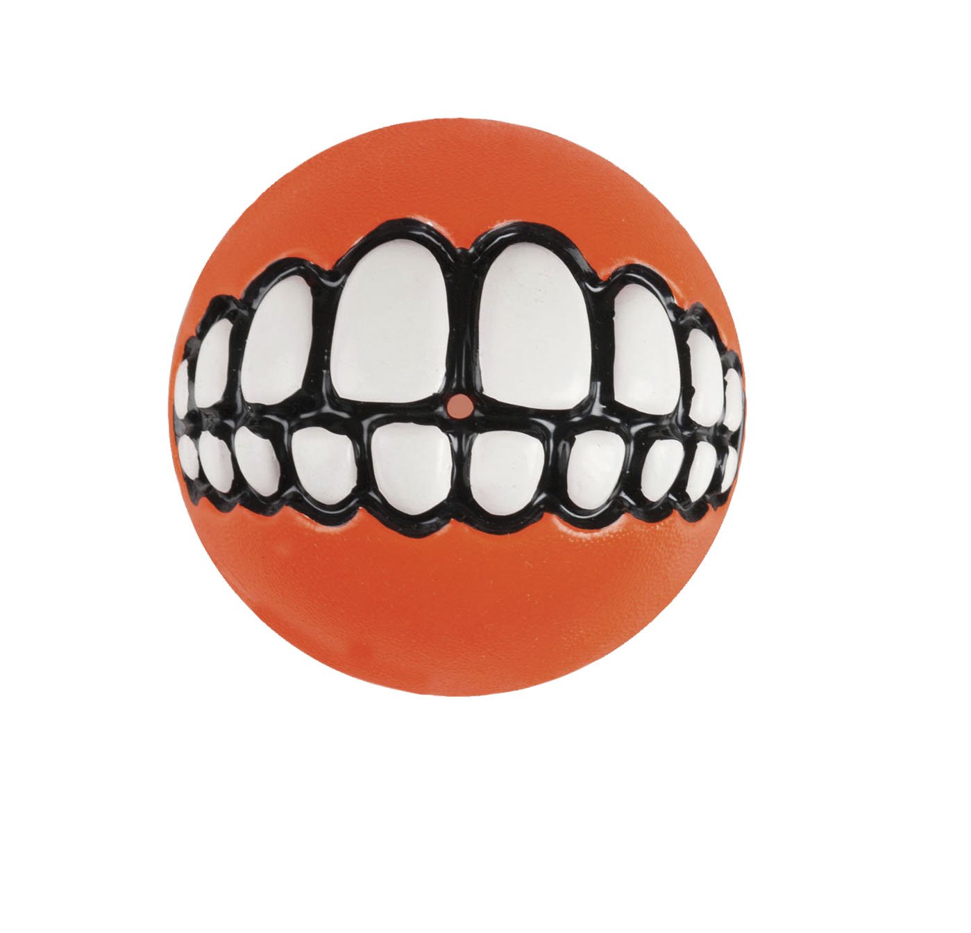Rogz Grinz Ball, Small, 4.9 cm, Orange