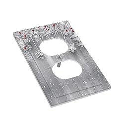 Christmas Snowflakes Wood Single Duplex Light