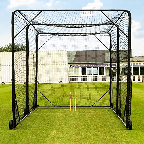 FORTRESS Mobile Baseball Batting Cage [24ft or 36ft] Portable Wheel