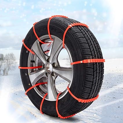  Car Tire Snow Chains Set Universal Plastic Wheel