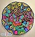 Stuff2Color Butterfly Fuzzy Velvet Mandala - 20x20 Inches - Coloring Poster