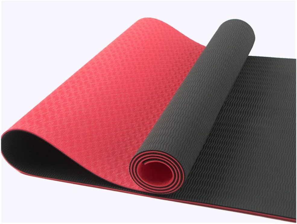red exercise mat