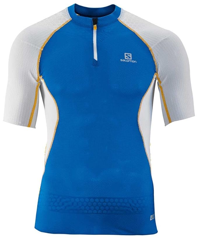 Salomon S-Lab Exo Half-Zip Short Sleeve Compression T-Shirt - AW15: Amazon.co.uk: Sports & Outdoors