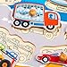 ROBOTIME Wooden Transportations Peg Puzzle Game Creative Toddler Knob Puzzle Toys Best Gifts for Toddler