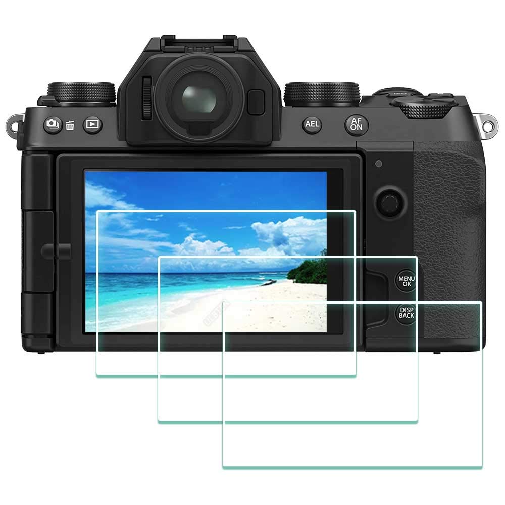 ULBTER Screen Protector for Fujifilm X-S10 X-T30 II X-T30 X-T20 X-T10 Fuji XS10 XT30 II XT20 XT10 [Not for X-S20] 0.3mm 9H Hardness Tempered Glass Anti-Bubble Anti-Dust [3Pack]