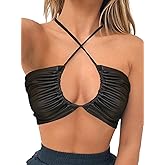 krtwrnt Women‘s Festival Outfits Rave Crop Top