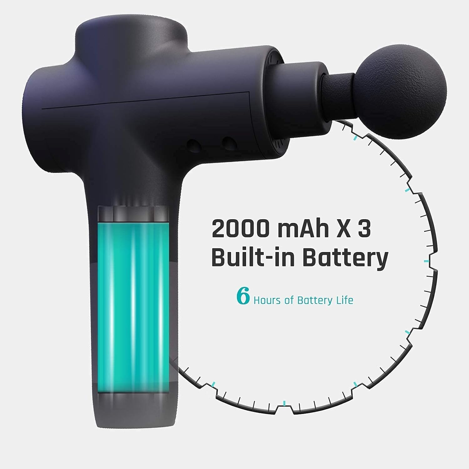 Massage Gun for Fathers Day Gifts,Professional Deep Tissue Muscle Massager,Percussion Handheld Electric Back Massager,Portable Quiet Body Neck Massager with 20 Speeds & 6 Massage Heads for Pain Relief: Health & Personal Care