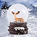 WOBAOS Snow Globe Crafts- Sculptured Resin Water Ball - Christmas Valentine's Day Birthday Holiday New Year's Gift (Diameter 60mm)