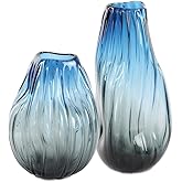 Uttermost 18190 Midnight Horizon - Vase (Set of 2)-14.5 Inches Tall and 7 Inches Wide