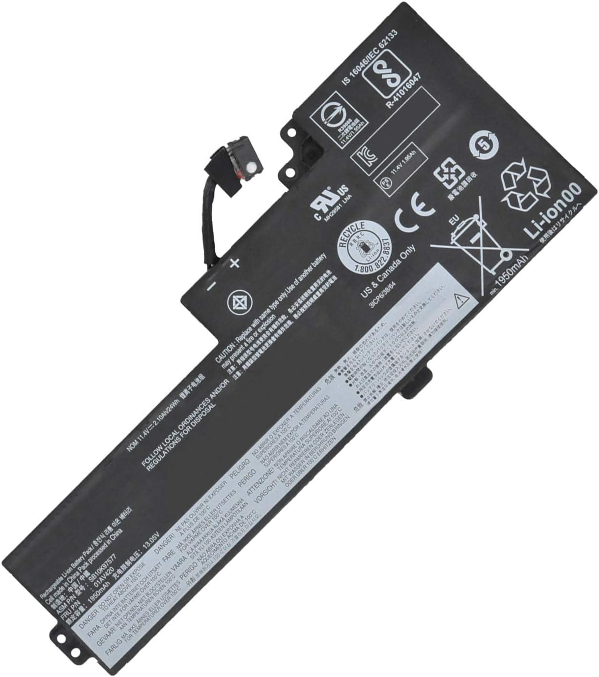 01AV420 01AV421 SB10K97578 01AV489 SB10K97577 01AV419 SB10K97576 Laptop Battery Replacement for Lenovo ThinkPad A475 A485 T470 T480 TP25 Series(11.46V 24Wh)