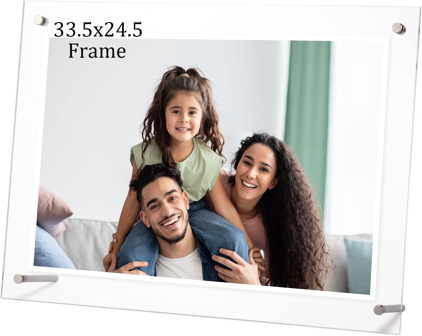 JIUAI Acrylic Photo Frame,extra large Transparent A4 picture frame,double sided photo frame,Double Sided Display Acrylic Photo Block For Paintings,Photos,Notices,Certificate,Poster