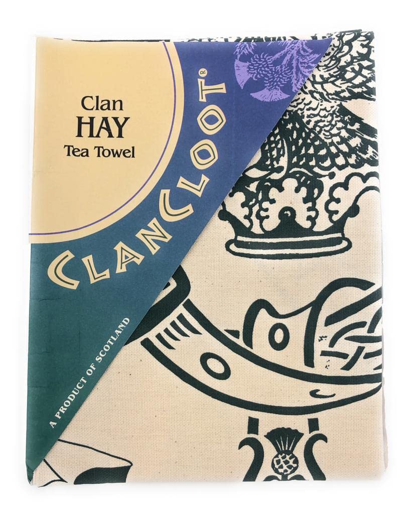 BRAW CLANS TARTANS Clan Tea Towel - The Ultimate Guide for your Kitchen – Absorbent, Stylish, Functional and Fashionable Trendy Tea Towel - Made in Scotland