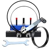 Ring Roller, Metal Ring Roller, Flat Bar Roller Bender, Sheet Metal Roller | Heavy Duty Metal Roller Bender for Tubing and Round Rod, No Assembly Required, Max 2" Width, 0.25" Thickness, Carbon Steel