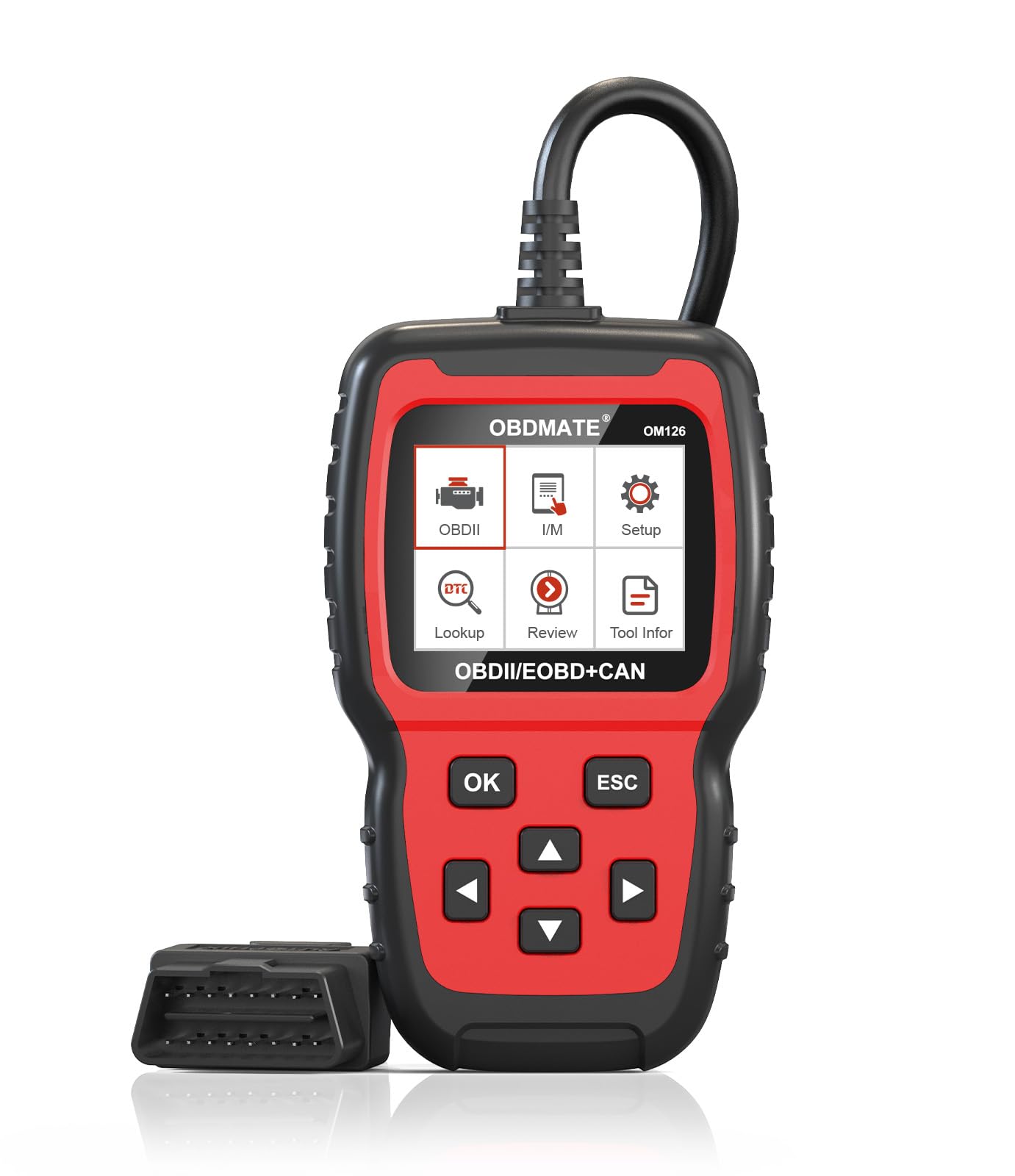 Photo 1 of OBDMATE Universal OBD2 Scanner, OM126 Professional Car Diagnostic Tool Check Engine Light with Live Data, Read &Erase Fault Codes for Vehicles, Automotive OBDII Scanner Diagnostic Tool