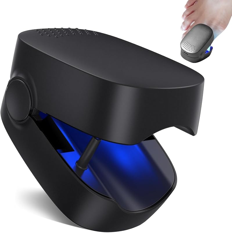 Nagelpilz Blaulicht Gerät, tragbares Nagelpflegegerät mit USB-C, 460nm Blaulicht für Finger- und Zehennägel, einfache Anwendung zu Hause, Schwarz — Foto 1 von 8