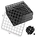 UNICOO - Multi Use DIY 6 Cube Wire Grid Organizer,Cube Storage, Bookcase, Bookshelf, Storage Organizer, Toy Organizer - (Black Wire)